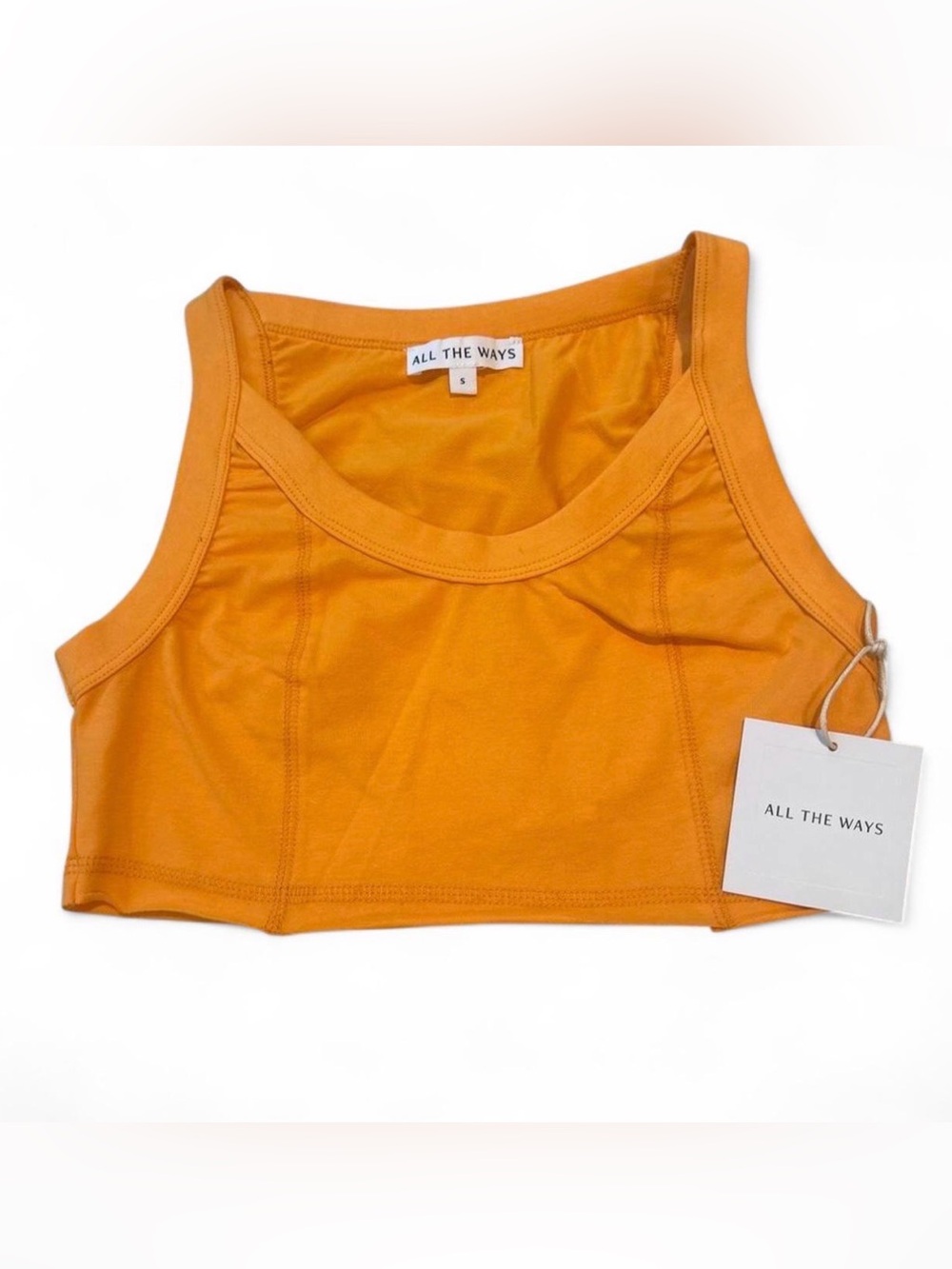 All The Ways Women's Orange Crop Tank